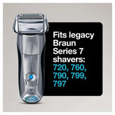 Braun Electric Shaver Head Replacement Part 70s Silver, Compatible with Legacy Series 7 Electric Razors for Men