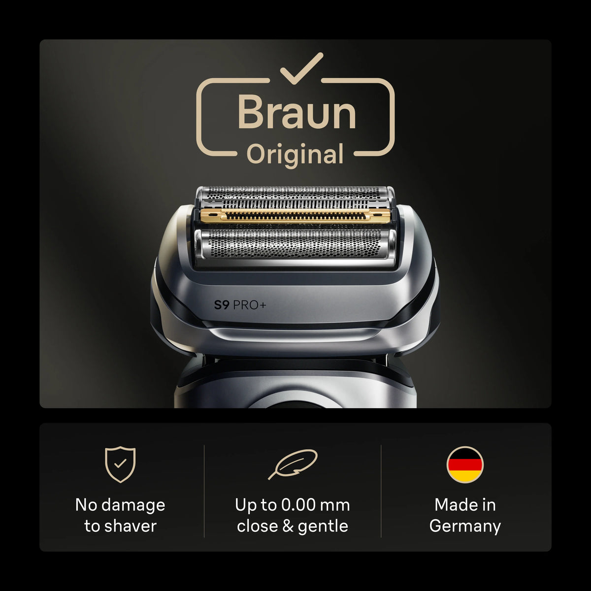 Braun Series 9 Shaver Replacement Head Part 94M, Compatible with All Series 9 Electric Shavers