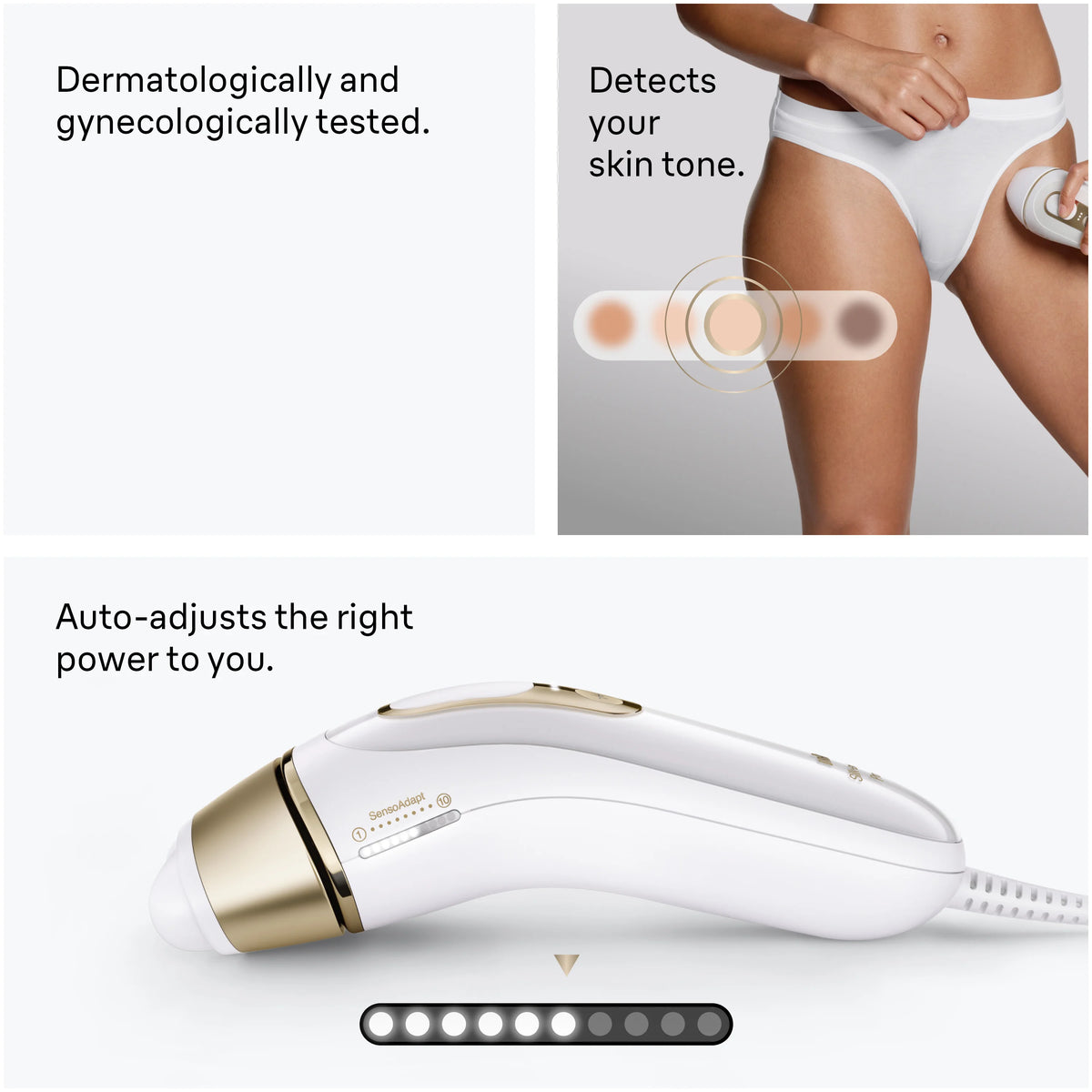 Braun Smart IPL, Silk·Expert Pro 5: At Home Alternative to Laser Hair Removal with 4 Caps, Facial Hair Trimmer, and Vanity Case, IPL5442