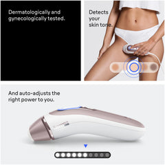 Braun Skin i·expert Smart IPL: At Home Alternative to Laser Hair Removal with 4 Caps and Vanity Case, PL7387